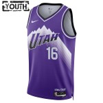 Utah Jazz Trikot Simone Fontecchio Nike 2023-24 City Edition Lila Swingman - Kinder